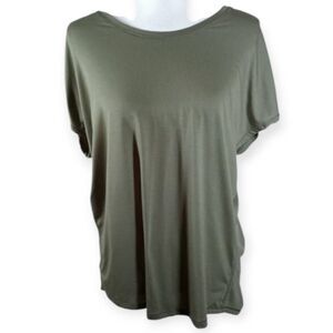 ATHLETIC WORKS ARMY GREEN T-SHIRT SZ.S EUC.